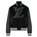 LV Varsity Jacket Black Front