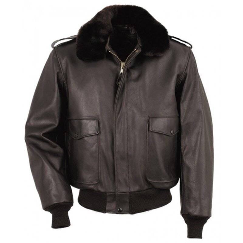 The Thing Macready Jacket with a fur collar and front zipper closure.
