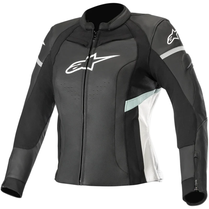 Front view of Women Stella Kira leather jacket