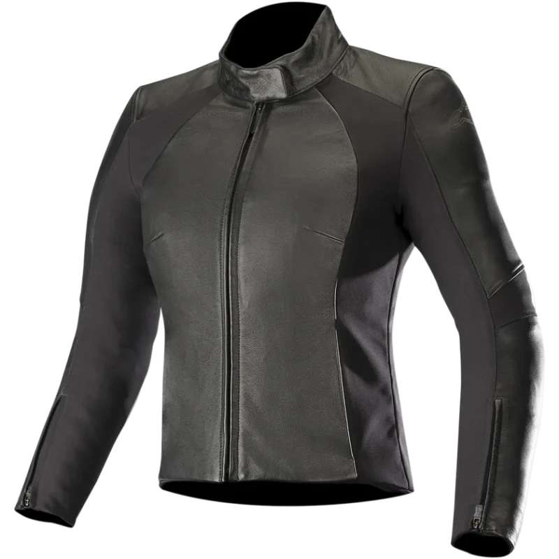 Front view of Women Stella Vika V2 leather jacket