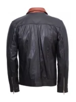 Mens Guarda Vintage Leather Jacket Back