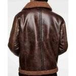 Dean Ambrose Shearling Leather Jacket - Back view