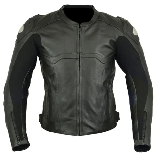 Motorcycle racer armor jacket front view