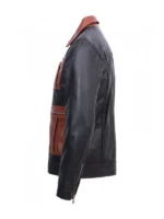 Mens Guarda Vintage Leather Jacket Side