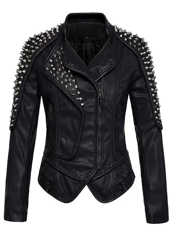 Punk women’s leather jacket