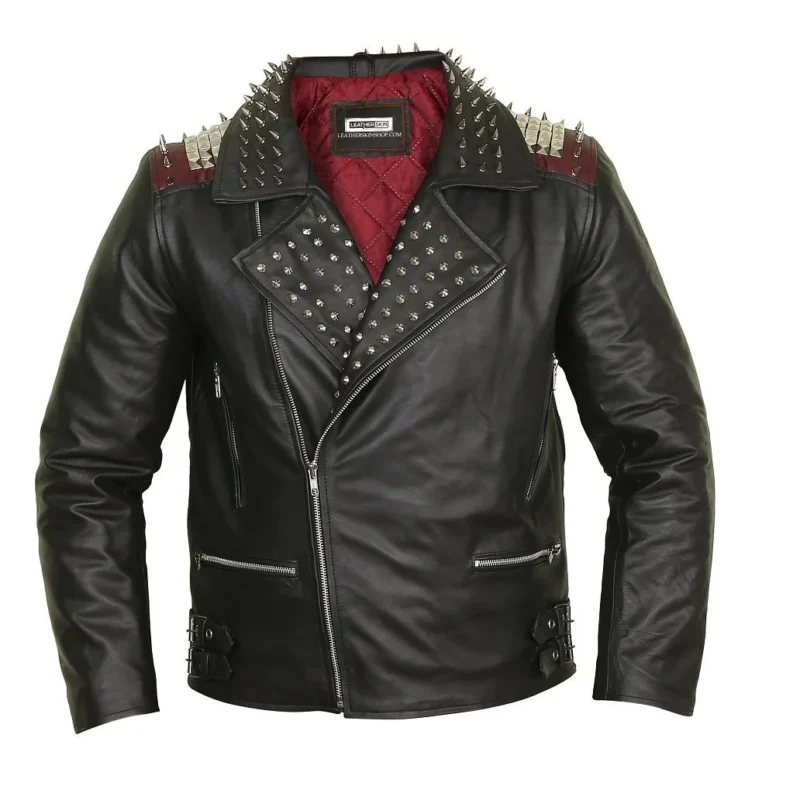 Front view of Edgy Biker Jacket