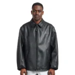 Y-3 Pleather Bomber Jacket Black