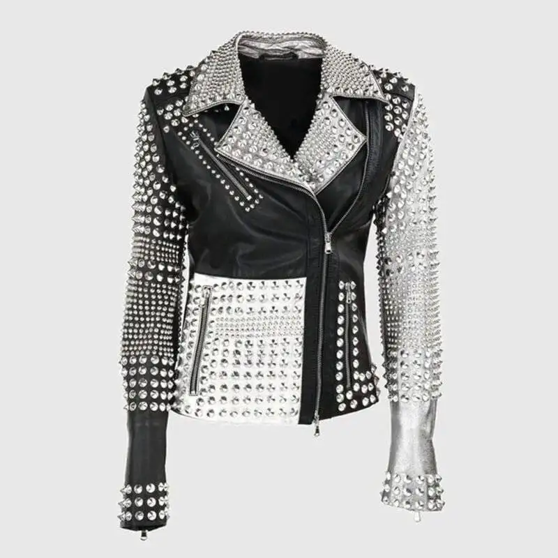 Studded Black Biker Jacket