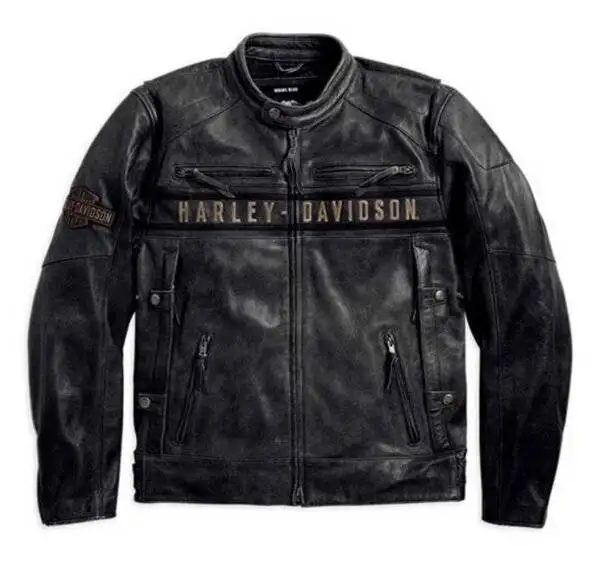 Front view of Harley Davidson Biker Jacket