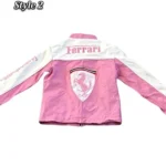 Back view of Women’s Stylish Ferrari Leather Jacket