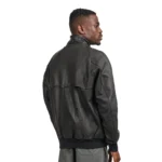 G9 Bomber Jacket in Black Leather