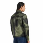 Cardamom Green Leather Jacket