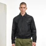 Harrington Black Leather Jacket