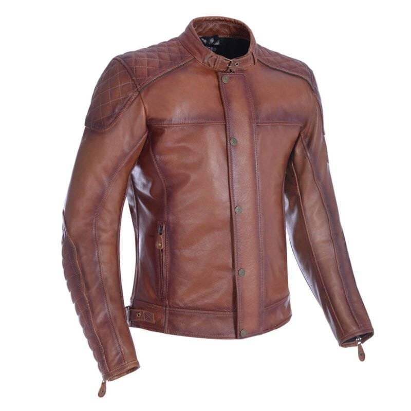 Luxury Brown Leather Jacket Oxford Hampton Bourbon Edition for Winter