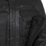 Close-up of Premium Leather Jacket for Riders