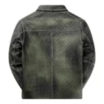 Cardamom Green Leather Outerwear