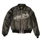 New York Bomber Leather Jacket