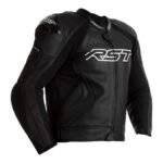 Men's RST Tractech Evo 4 Black Leather Sports Jacket