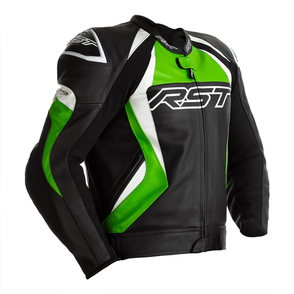 RST Tractech Evo 4 CE Motorcycle Jacket for Men - Black Green