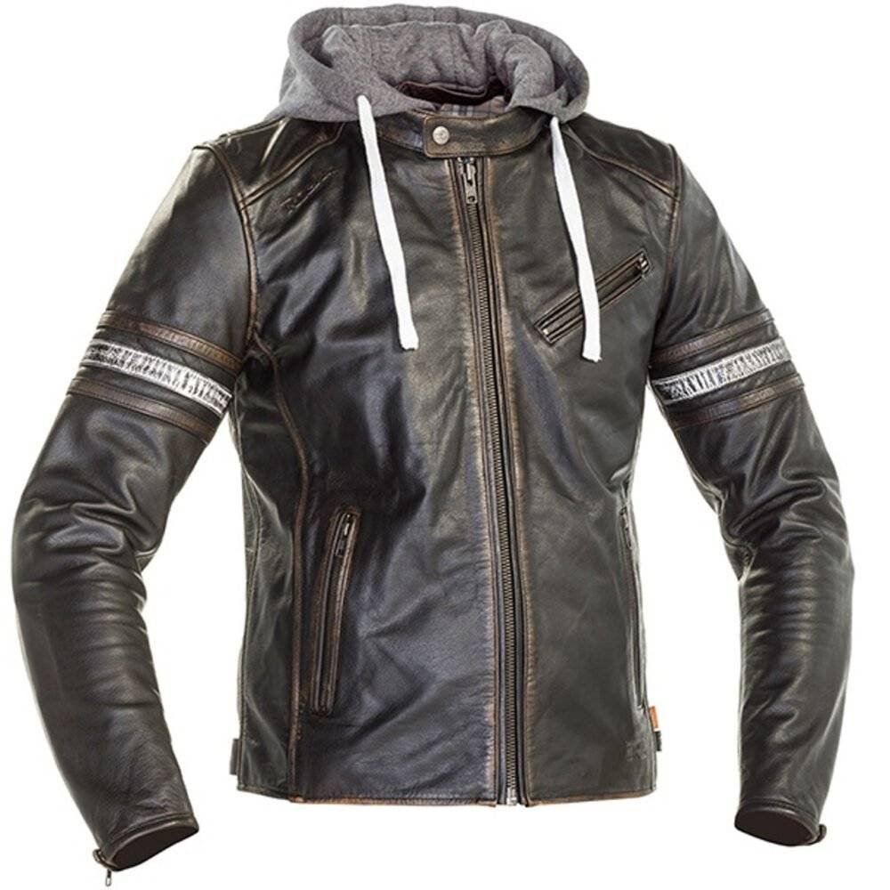 Richa Toulon 2 Men's Leather Motorcycle Jacket - Premium Black Leather