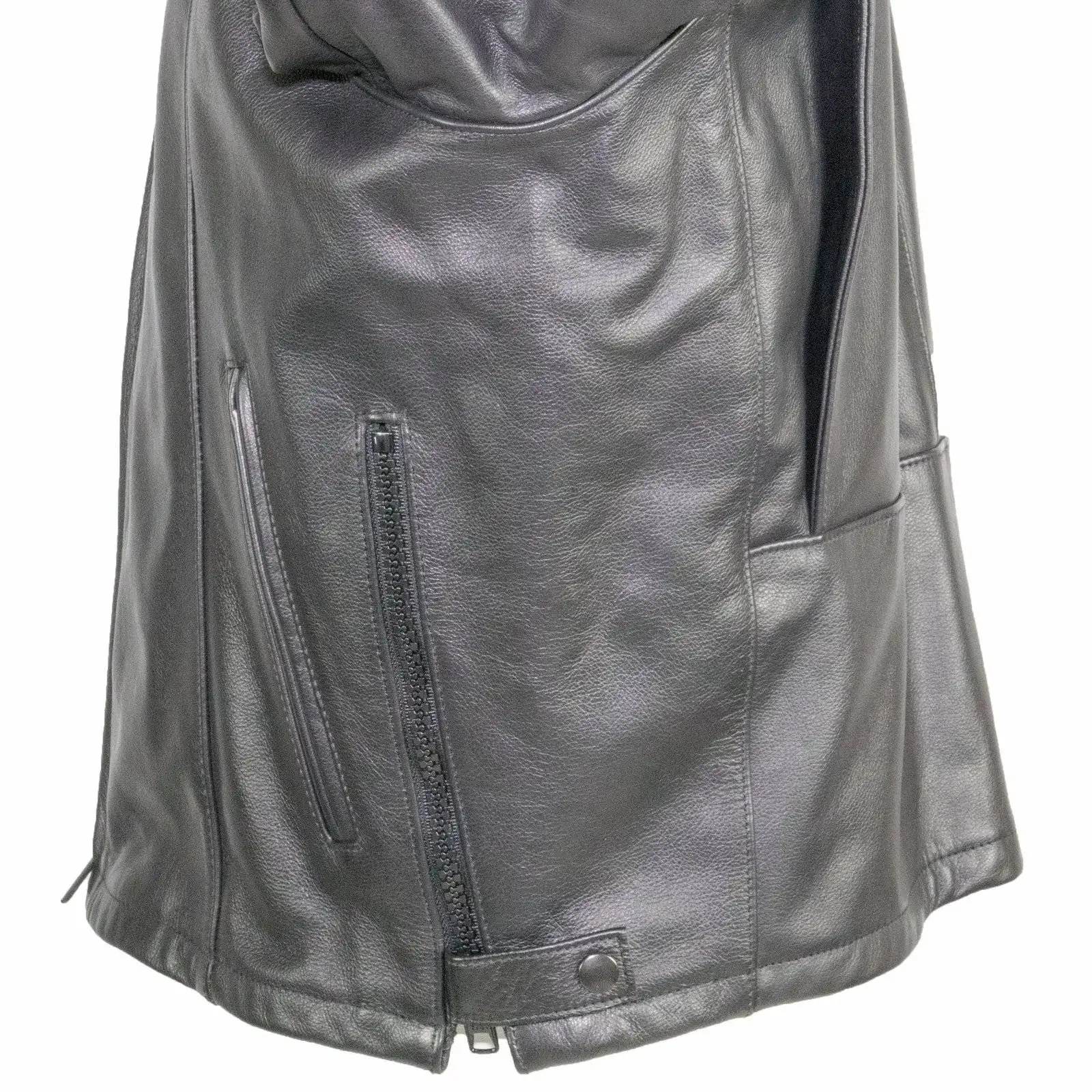 Side view of Cleveland Cowhide Motorcycle Jacket