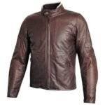 Front view of Brown Vintage Motorcycle Jacket