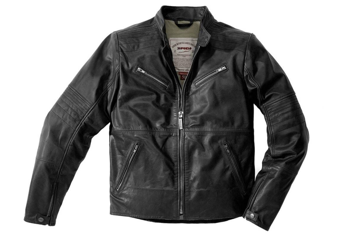 Spidi GB Garage CE Leather Jacket in Black