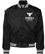 Ribera Steakhouse Tokyo bomber jacket with logo.