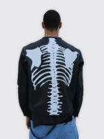 Vanson Leather Jacket with Punisher Skull Design