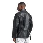 Faux Leather Y-3 Bomber Jacket