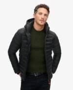 Front view of Hooded Insulated Sports Jacket