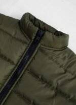 Close-up of Plus Size Thermal Puffer Jacket fabric