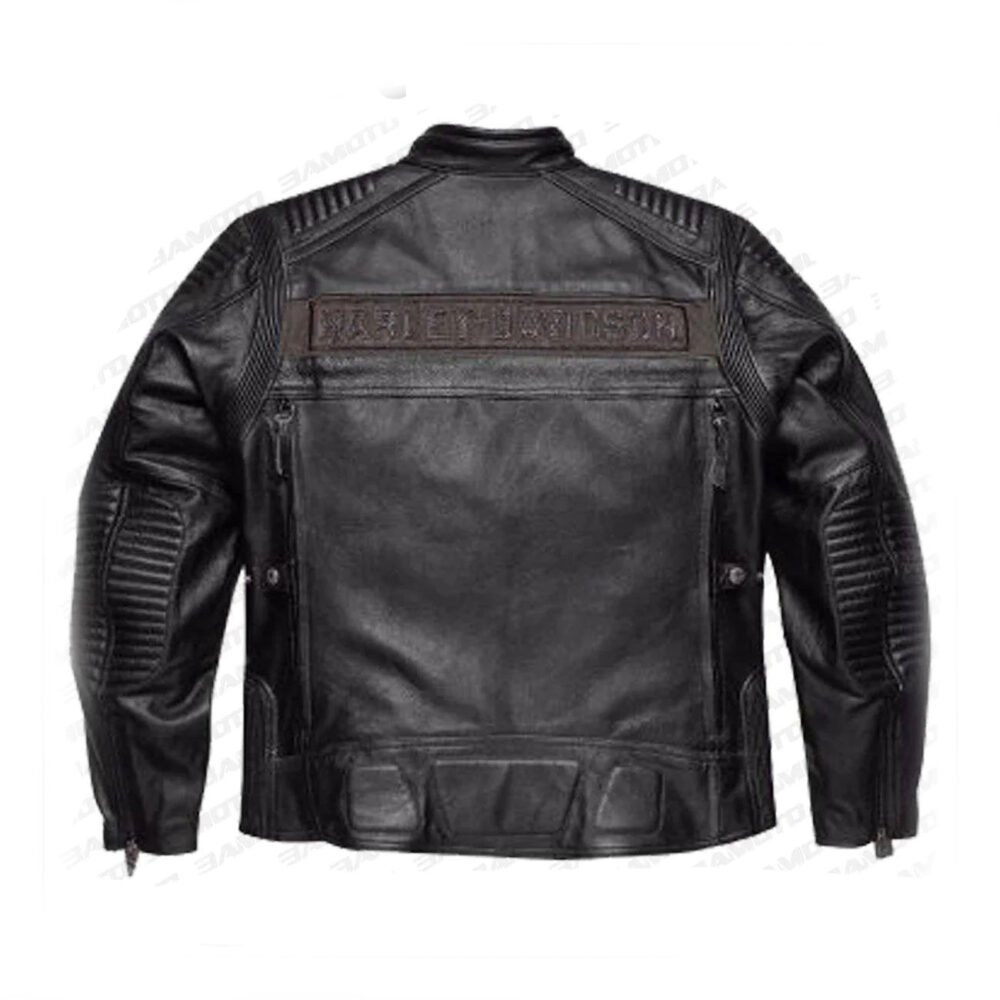 Asylum Black Leather Biker Jacket