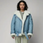 B3 RAF Shearling Leather Aviator Jacket