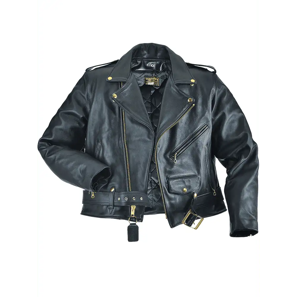 Bad-Boy Rockers Jacket with Belted Closure