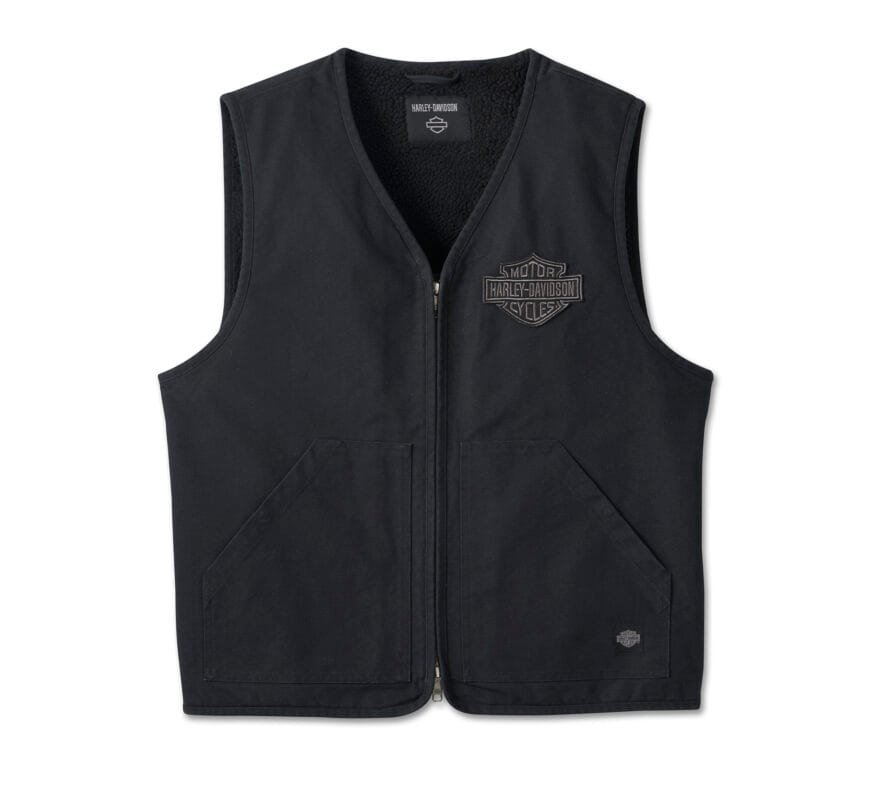 Bar And Shield Black Vest