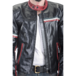 Black Italia Waxon Leather Jacket