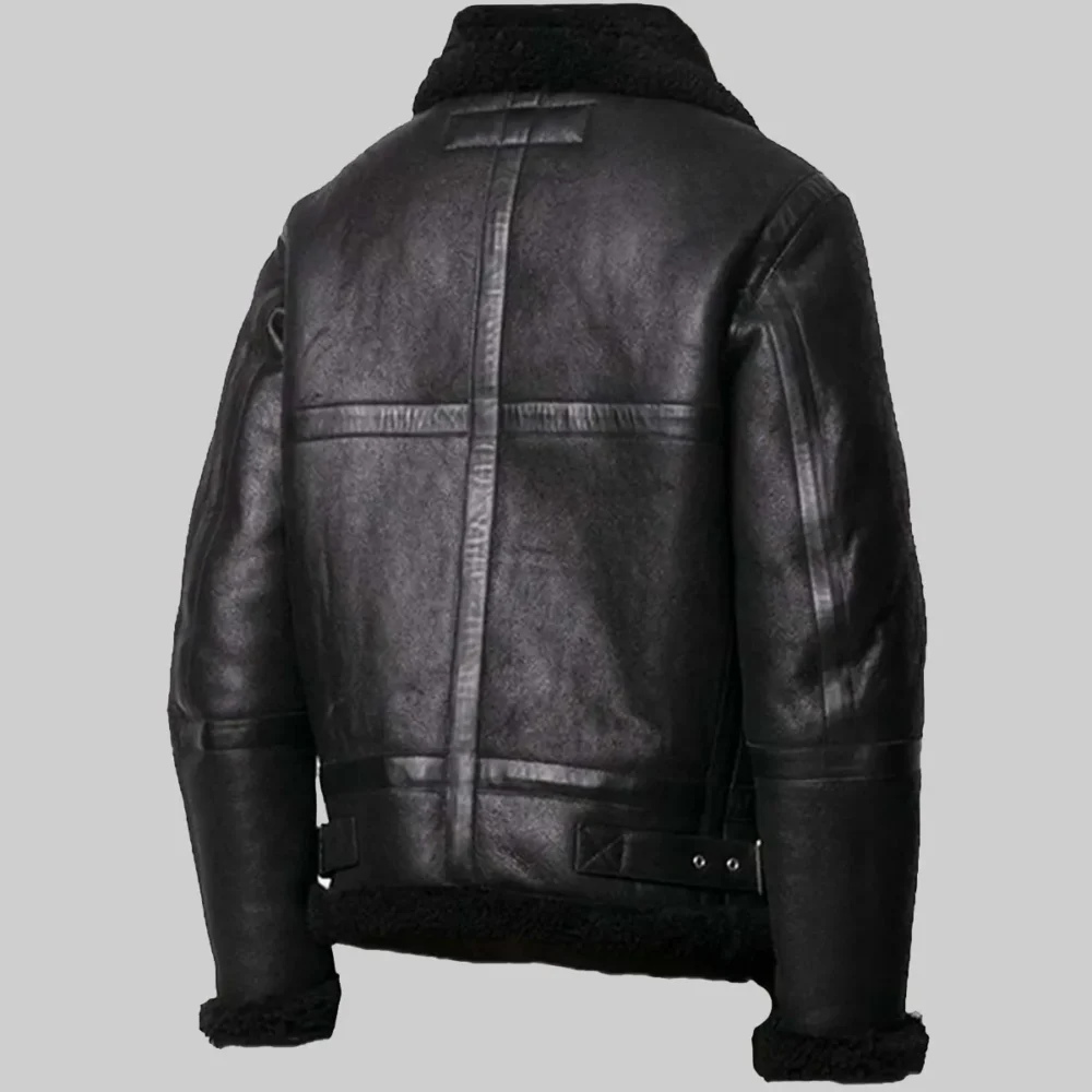 Shearling Lined Leather Bomber