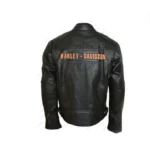 Black Leather Harley Motorcycle Jacket