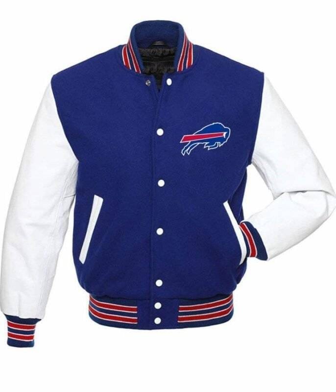 Blue and white Bills jacket for men