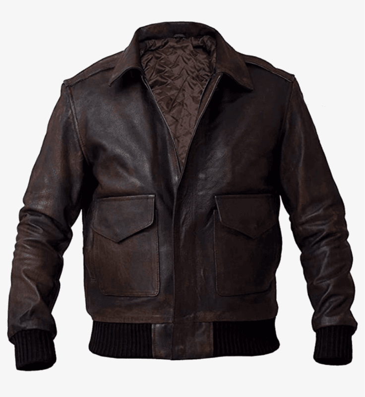 bomber brown jacket