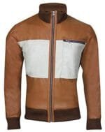 Bomber Brown Leather Jacket