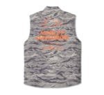 Men’s Camo Leather Biker Vest