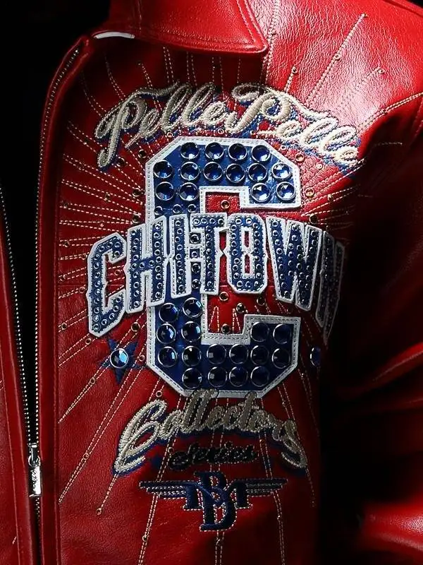 Chi-Town Red Leather Men’s Jacket