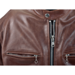 Classic Brown Biker Leather Jacket