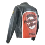 Classic Racing Leather Biker Jacket