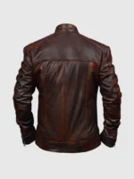 Rustic Waxed Leather Jacket