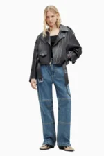 AllSaints Biker Black Jacket