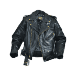 Deluxe Biker Leather Highwayman Jacket