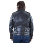 Deluxe Leather Highwayman Motorbike Jacket